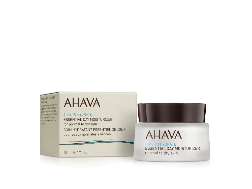 Ahava Time To Hydrate Essential Day Moisturizer - Normal to Dry Skin, Ενυδατική Κρέμα Ημέρας Για Κανονικό - Ξηρό Δέρμα, 50ml