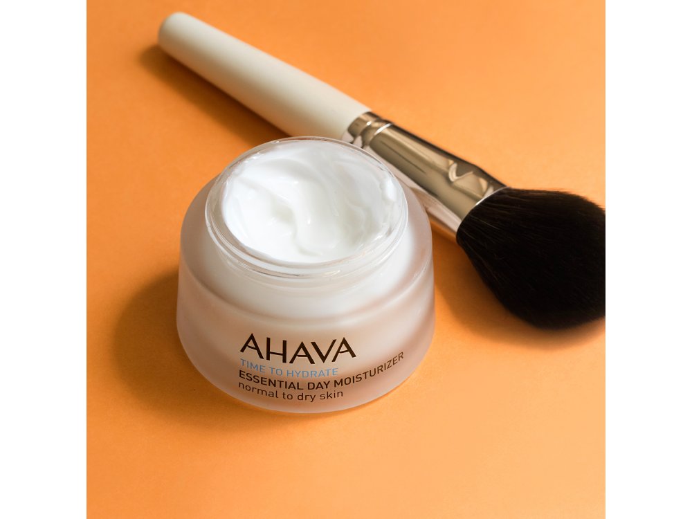 Ahava Time To Hydrate Essential Day Moisturizer - Normal to Dry Skin, Ενυδατική Κρέμα Ημέρας Για Κανονικό - Ξηρό Δέρμα, 50ml