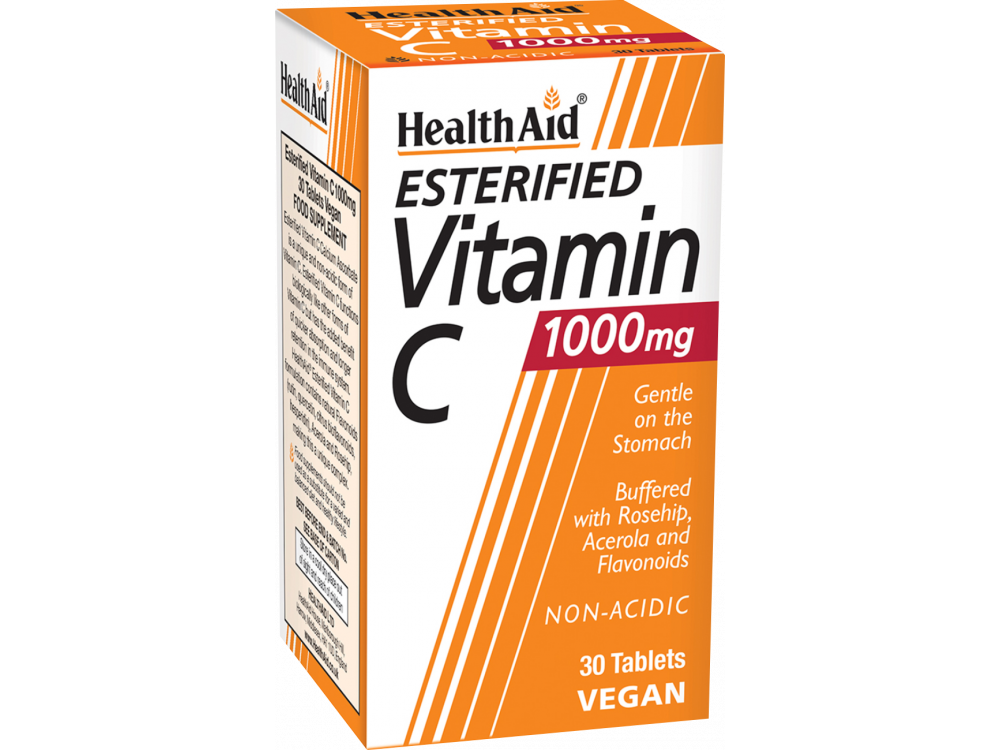 Health Aid Esterified Vitamin C 1000mg Βιταμίνη C με Μορφή Ασκορβικού Ασβεστίου 30tabs