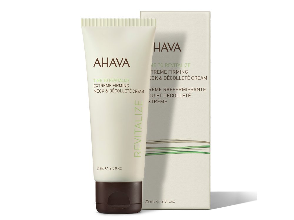 Ahava Time To Revitalize Extreme Firming Neck & Decollete Cream, Κρέμα Σύσφιξης Για Τον Λαιμό & το Ντεκολτέ, 50ml