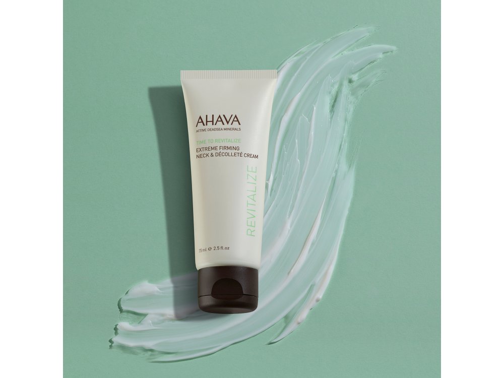 Ahava Time To Revitalize Extreme Firming Neck & Decollete Cream, Κρέμα Σύσφιξης Για Τον Λαιμό & το Ντεκολτέ, 50ml