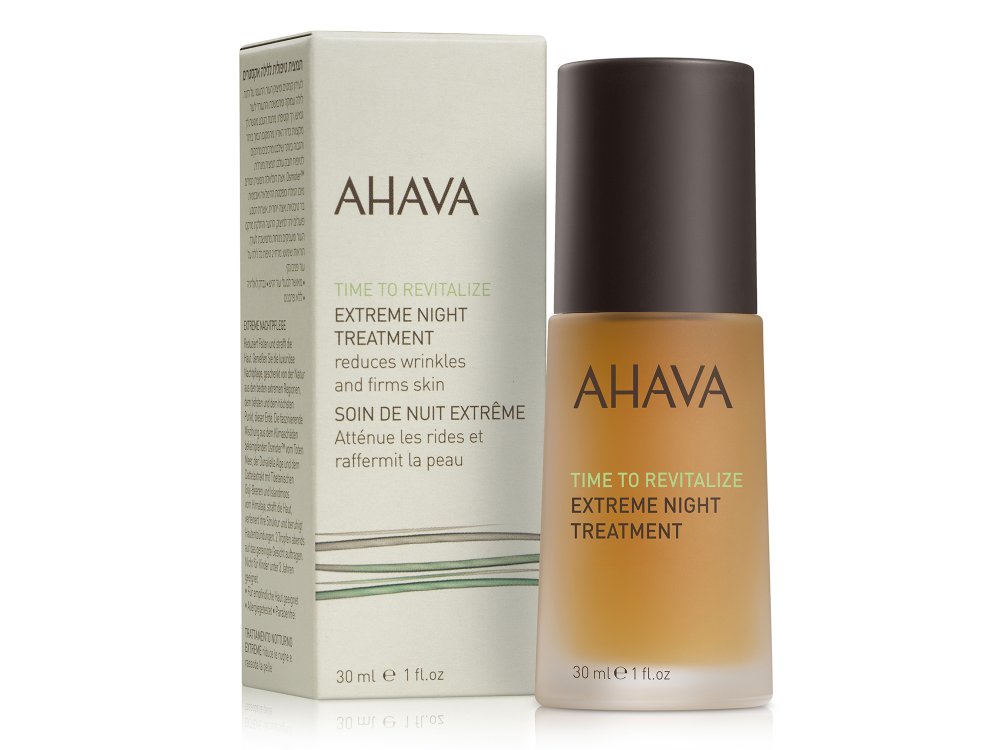Ahava Time To Revitalize Extreme Night Treatment Serum, Ορός Θρέψης Προσώπου Νύχτας, 30ml