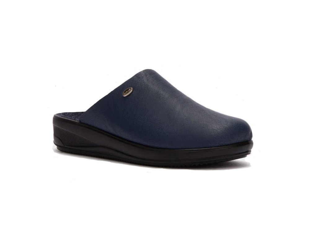 Scholl Nilde Γυναικεία Ανατομική Παντόφλα Navy Blue, No 40