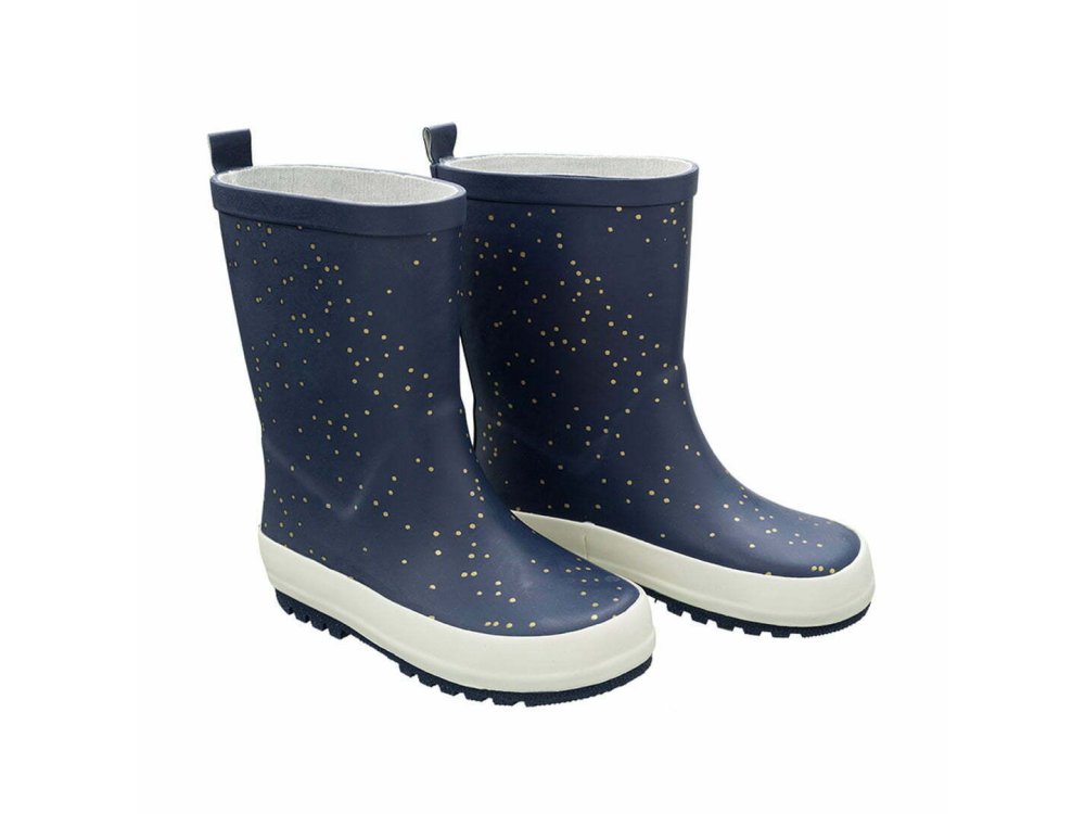 Fresk Παιδικές Γαλότσες Indigo Dots από 100% φυσικό καουτσούκ, Νο30