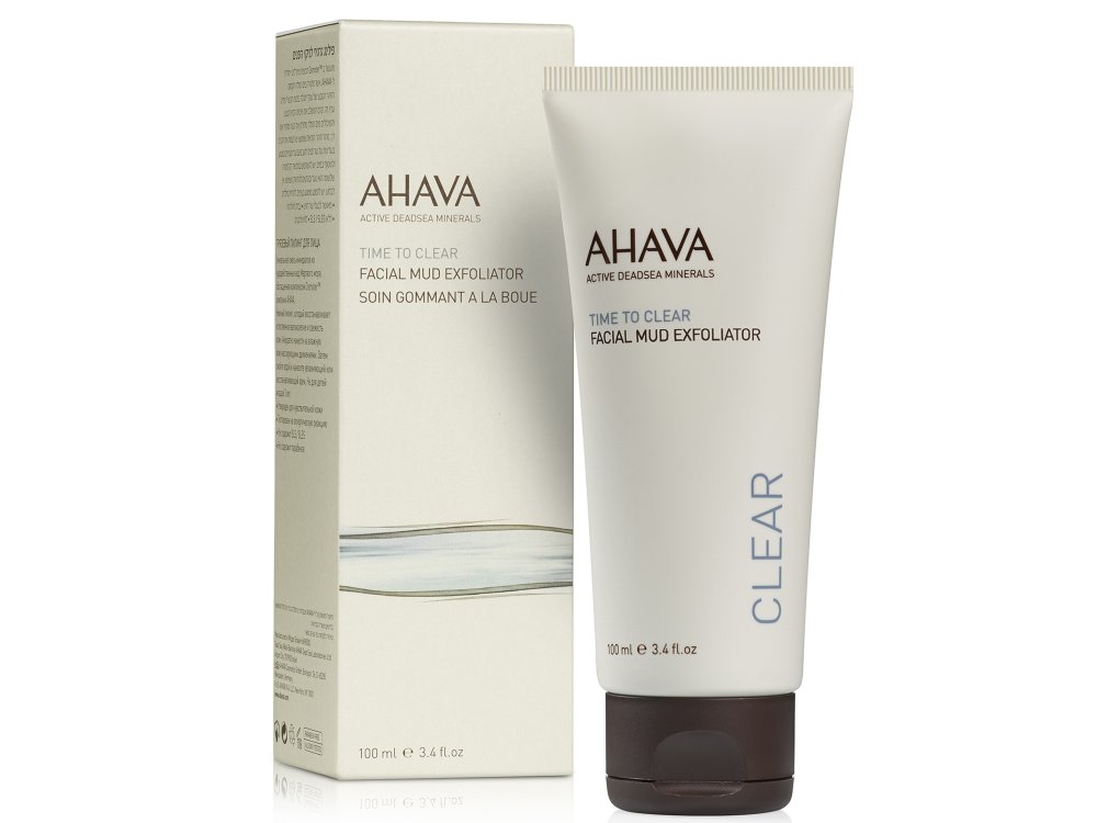 Ahava Time To Clear Facial Mud Exfoliator, Απολέπιση Προσώπου, 100ml