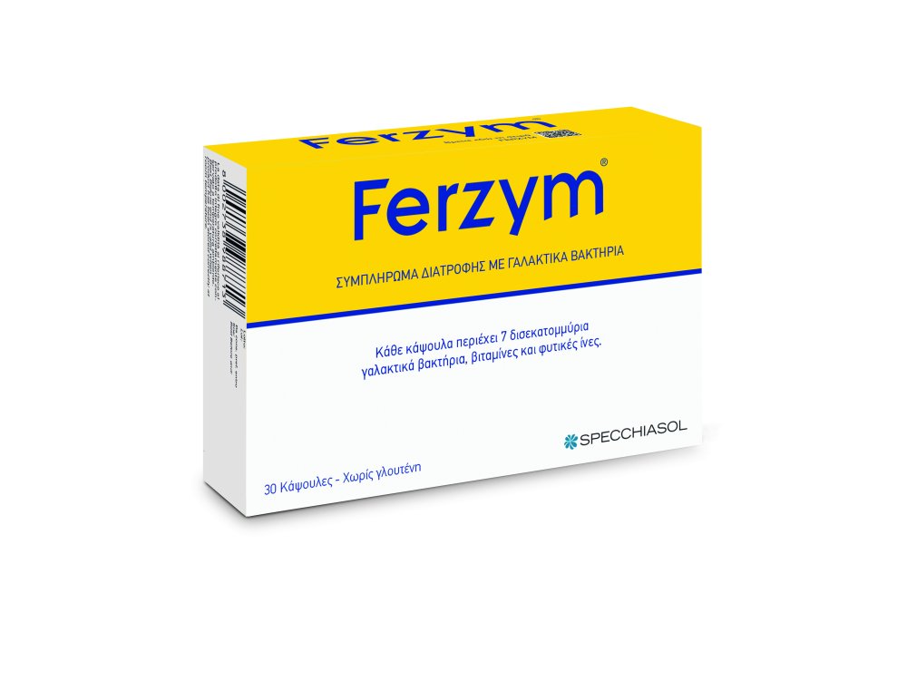 Specchiasol Ferzym, Συμπλήρωμα Διατροφής Με Γαλακτικά Βακτήρια, 30caps