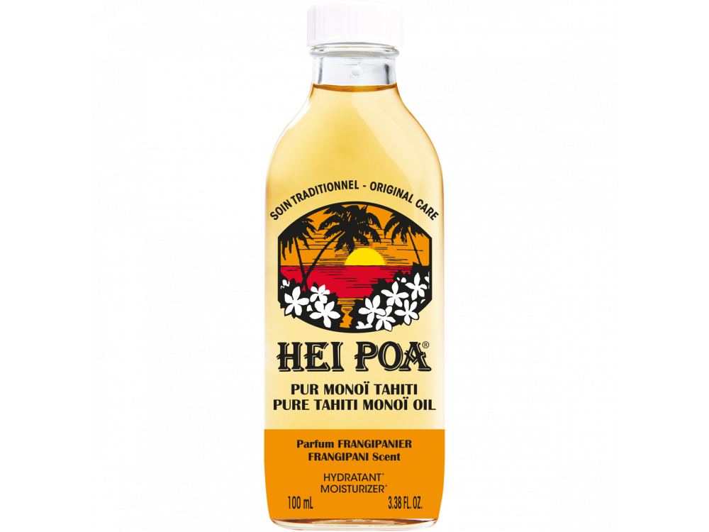 Hei Poa Pure Tahiti Monoi Oil Frangipani, Λάδι για Ενυδάτωση & Θρέψη για Δέρμα & Μαλλιά, 100ml