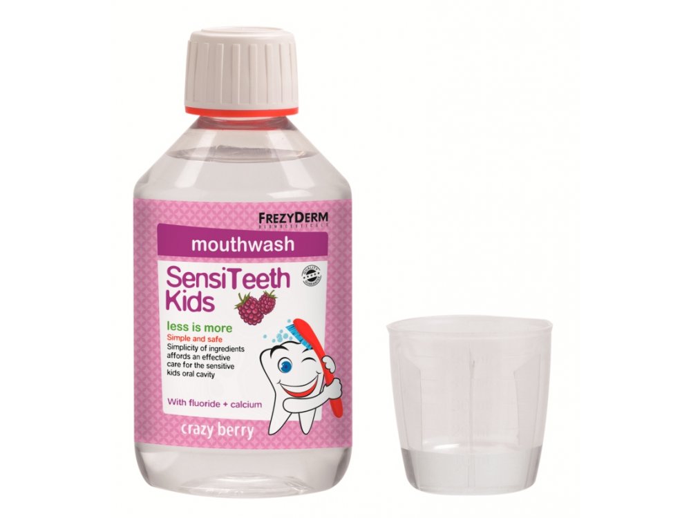 Frezyderm SensiTeeth Kids Mouthwash Στοματικό Διάλυμα κατά της Τερηδόνας για Παιδιά από 3 ετών, 250ml