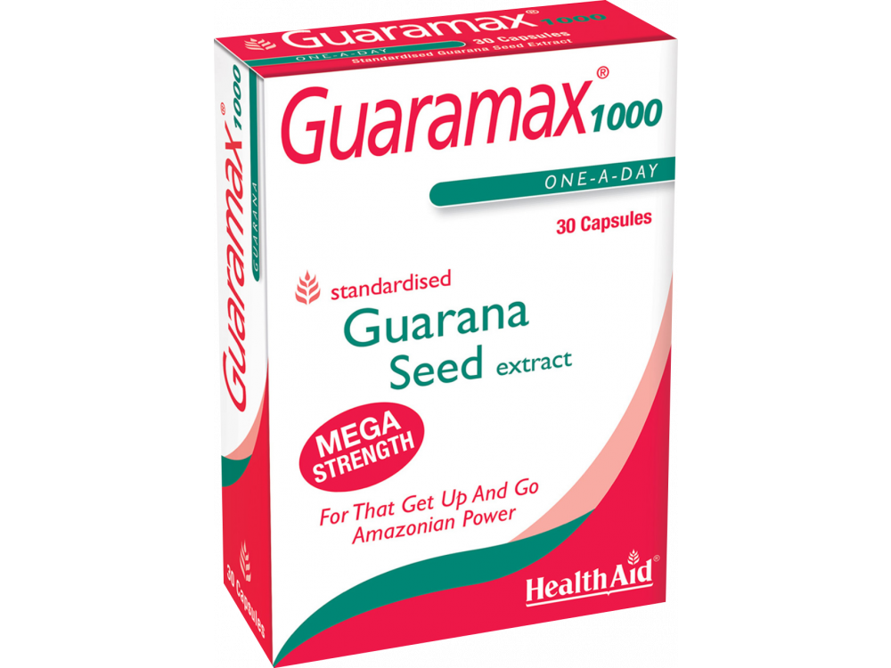 Health Aid Guaramax Guarana 1000mg 30caps