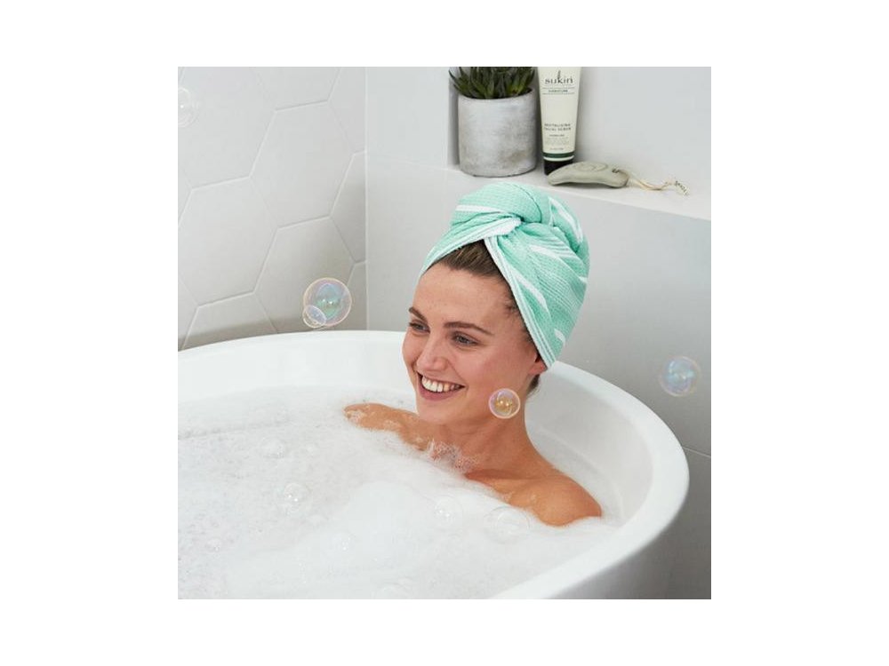 Dock & Bay Hair Wrap QuickDry Πετσέτα μαλλιών 68x27cm, Eucalyptus Green, 1τμχ