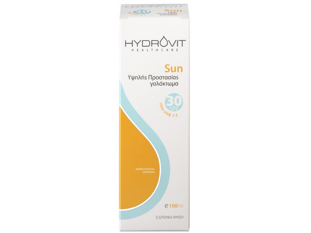 Hydrovit Sun Emulsion SPF30 Αντηλιακό Γαλάκτωμα, 100ml