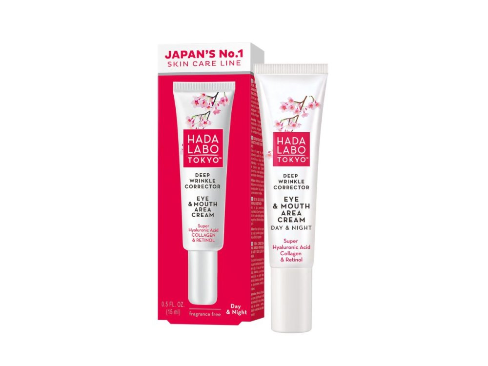 Hada Labo Tokyo Deep Wrinkle Corrector Eye and Mouth Area, Κρέμα για Μάτια & Χείλη, 15ml