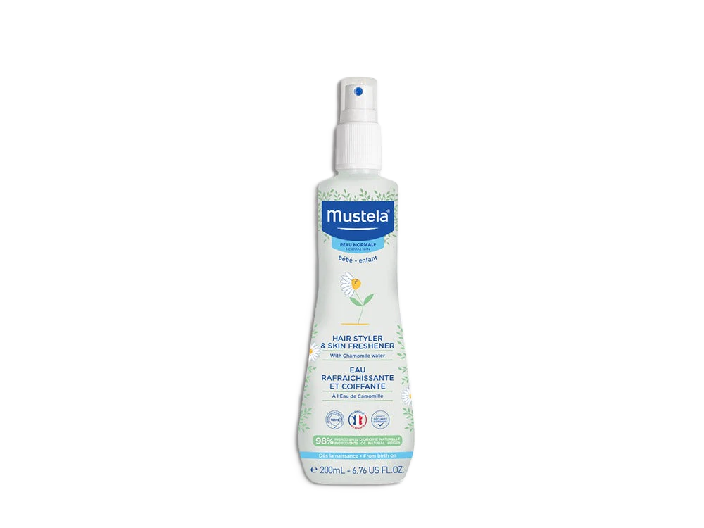 Mustela Hair Styler & Skin Freshener, Νερό Φρεσκαρίσματος για Σώμα και Μαλλιά με Χαμομήλι, 200ml