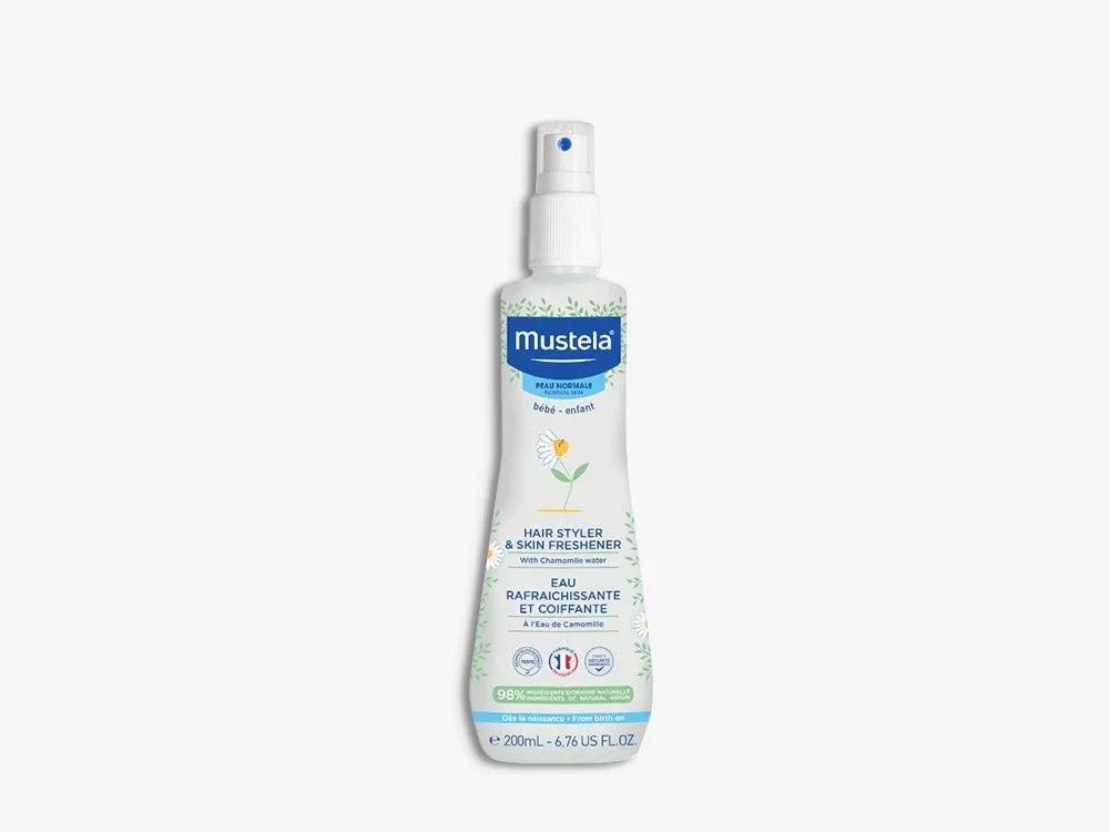 Mustela Hair Styler & Skin Freshener, Νερό Φρεσκαρίσματος για Σώμα και Μαλλιά με Χαμομήλι, 200ml