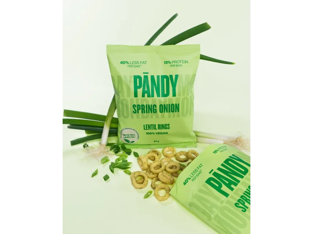 Pandy Lentil Chips, Spring Onion, Πρωτεϊνικά Τσιπς Φρέσκου Κρεμμυδιού, 50gr