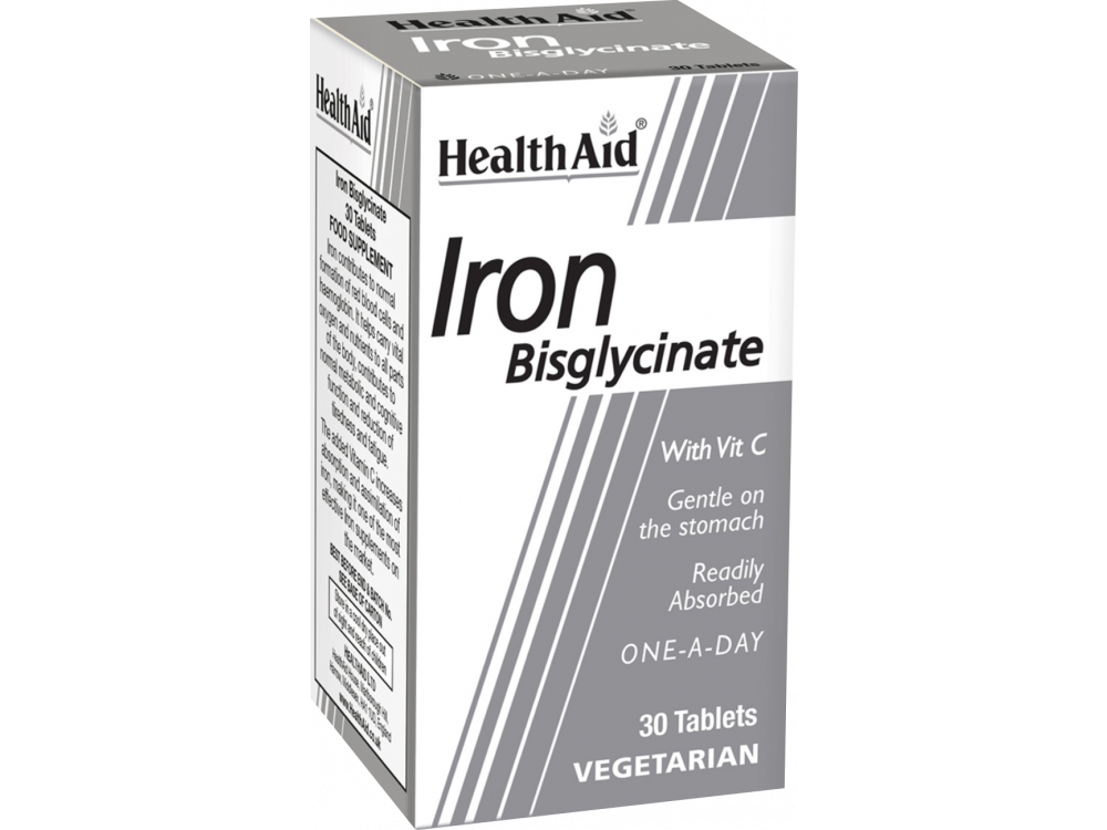 Health Aid Iron Bisglycinate 30tabs