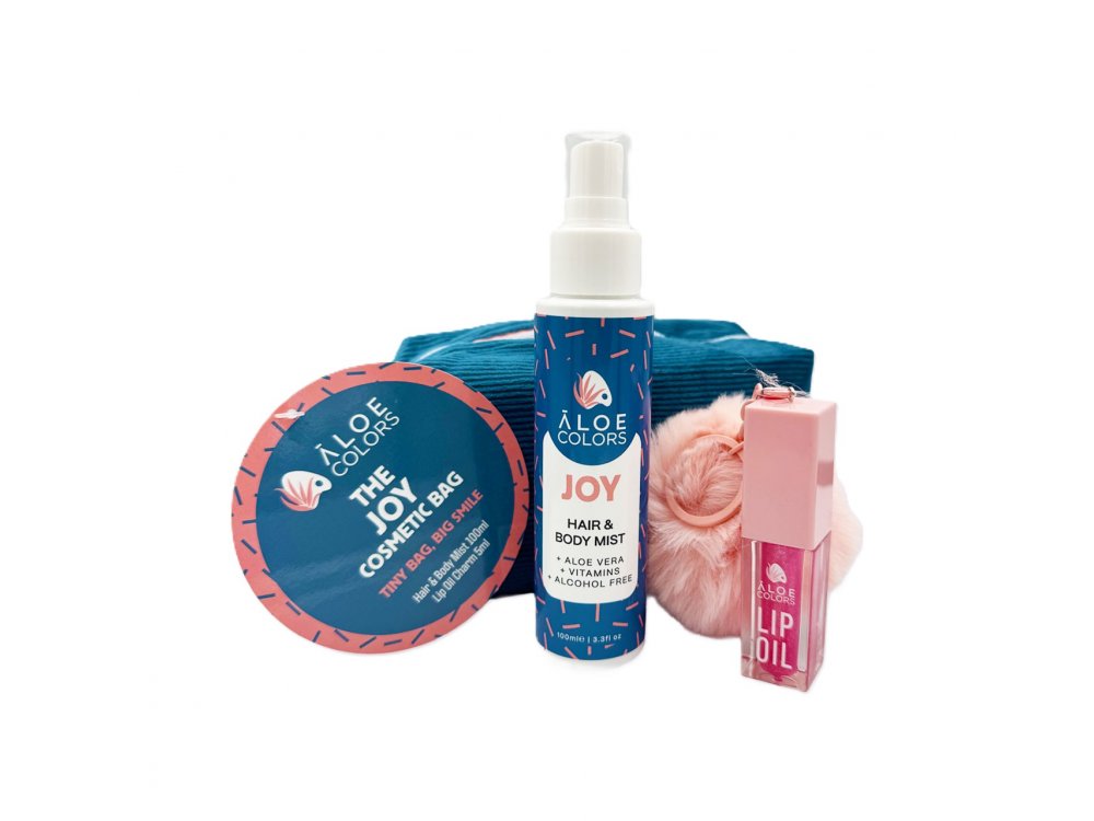 Aloe+Colors,The Joy Bag, Hair & Body Mist 150ml & Lip Oil Charm 5ml, 1σετ