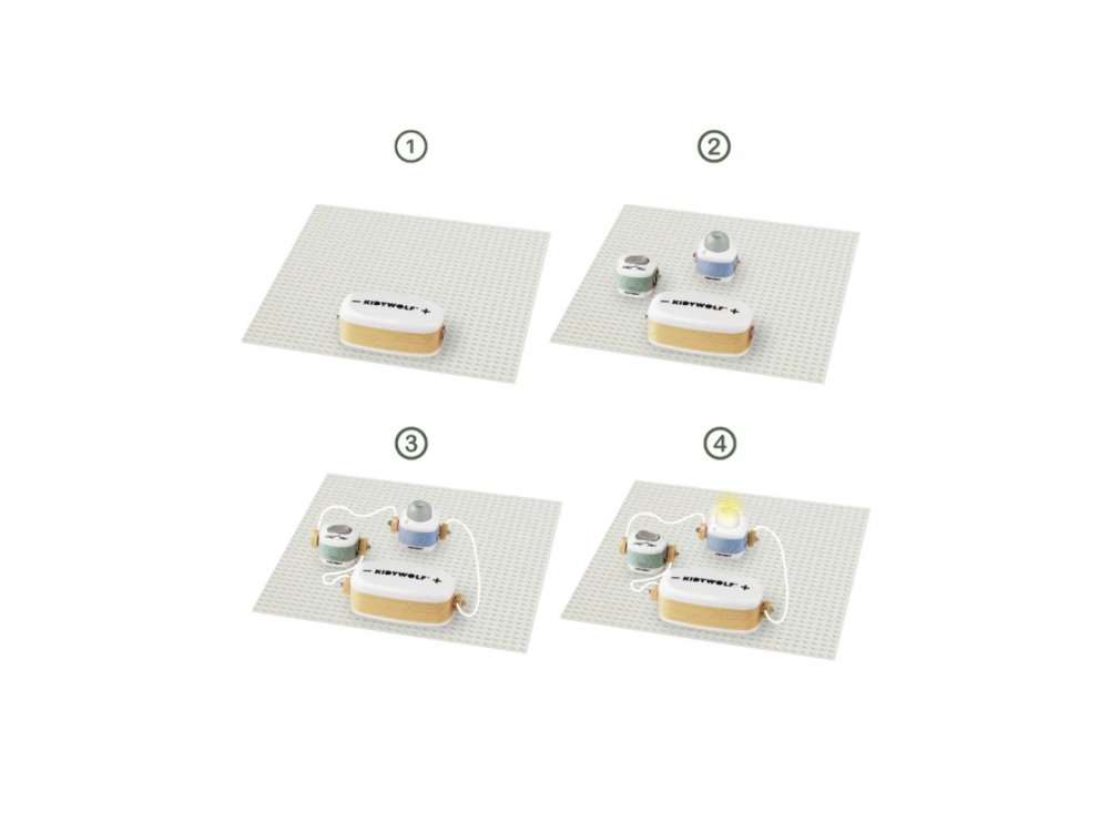 KIDYWOLF: Εκπαιδευτικό κιτ ηλεκτρικών κυκλωμάτων για παιδιά 6+ ετών, 1 τμχ