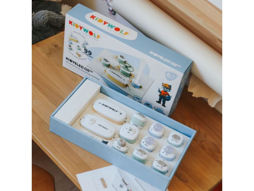 KIDYWOLF: Εκπαιδευτικό κιτ ηλεκτρικών κυκλωμάτων για παιδιά 6+ ετών, 1 τμχ