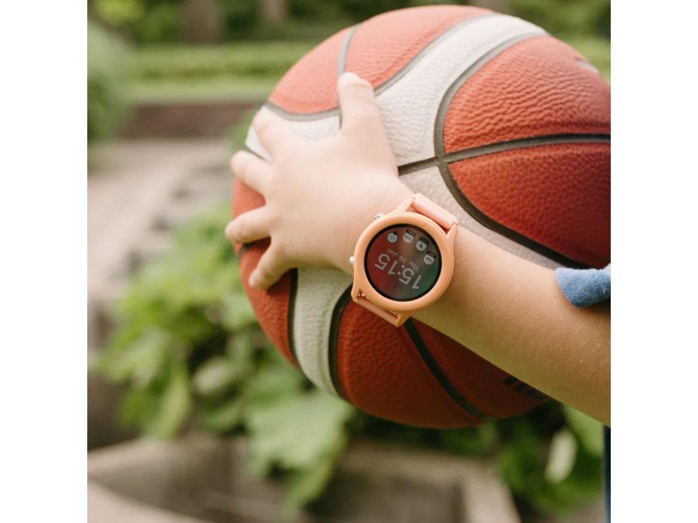 KIDYWOLF: Παιδικό ρολόι Smartwatch με Οθόνη αφής & Επαναφορτιζόμενη μπαταρία - Peach, 1τμχ
