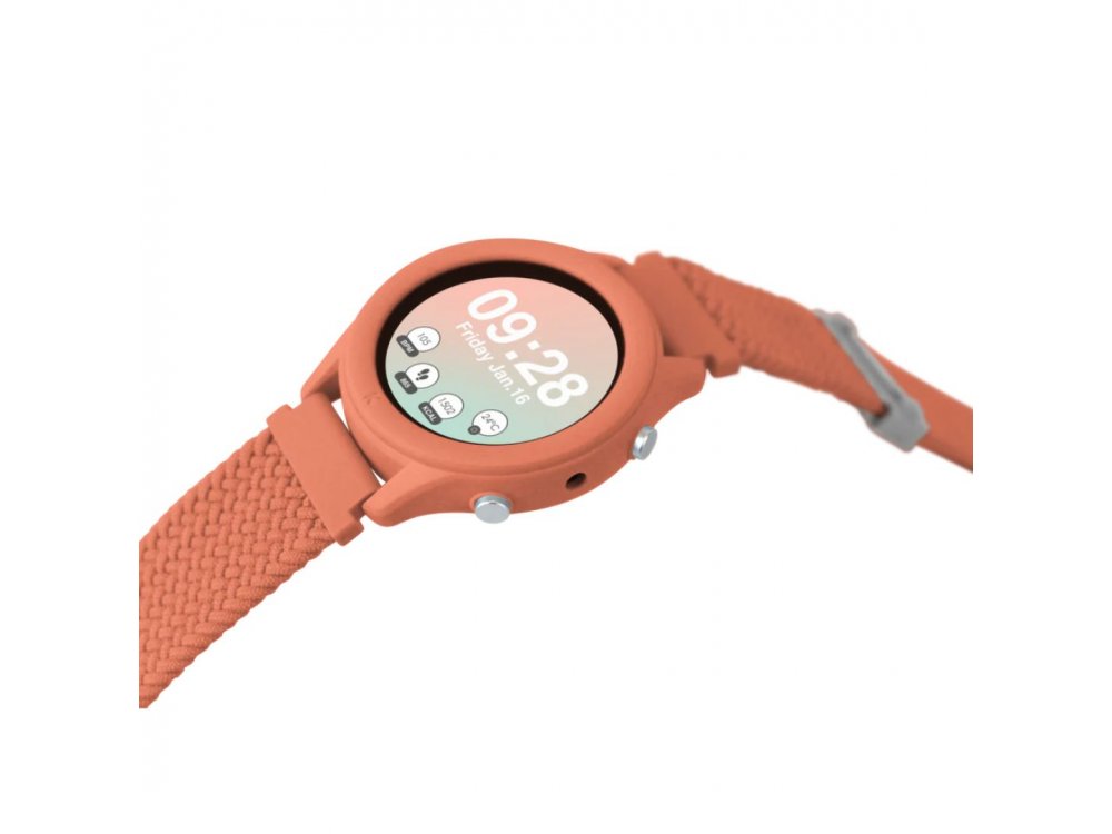 KIDYWOLF: Παιδικό ρολόι Smartwatch με Οθόνη αφής & Επαναφορτιζόμενη μπαταρία - Peach, 1τμχ