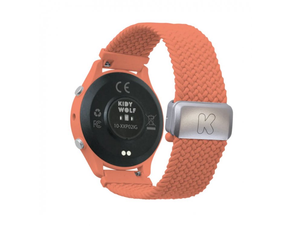 KIDYWOLF: Παιδικό ρολόι Smartwatch με Οθόνη αφής & Επαναφορτιζόμενη μπαταρία - Peach, 1τμχ