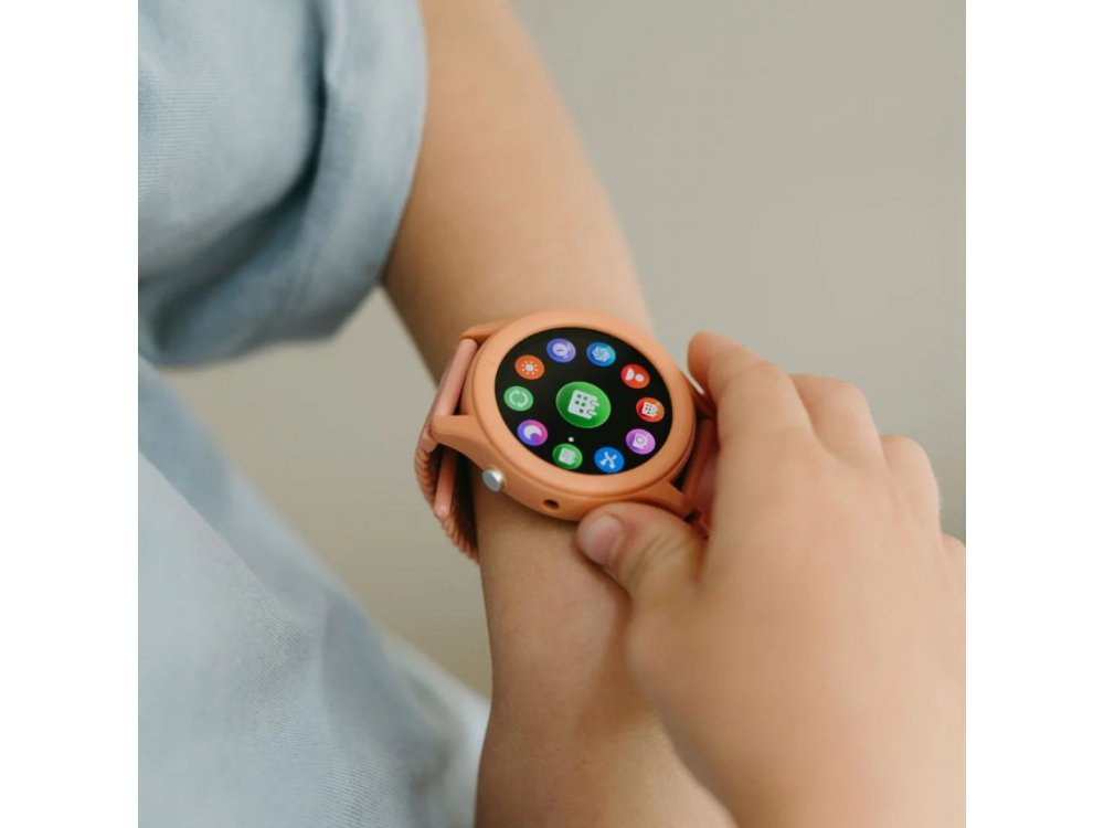 KIDYWOLF: Παιδικό ρολόι Smartwatch με Οθόνη αφής & Επαναφορτιζόμενη μπαταρία - Peach, 1τμχ