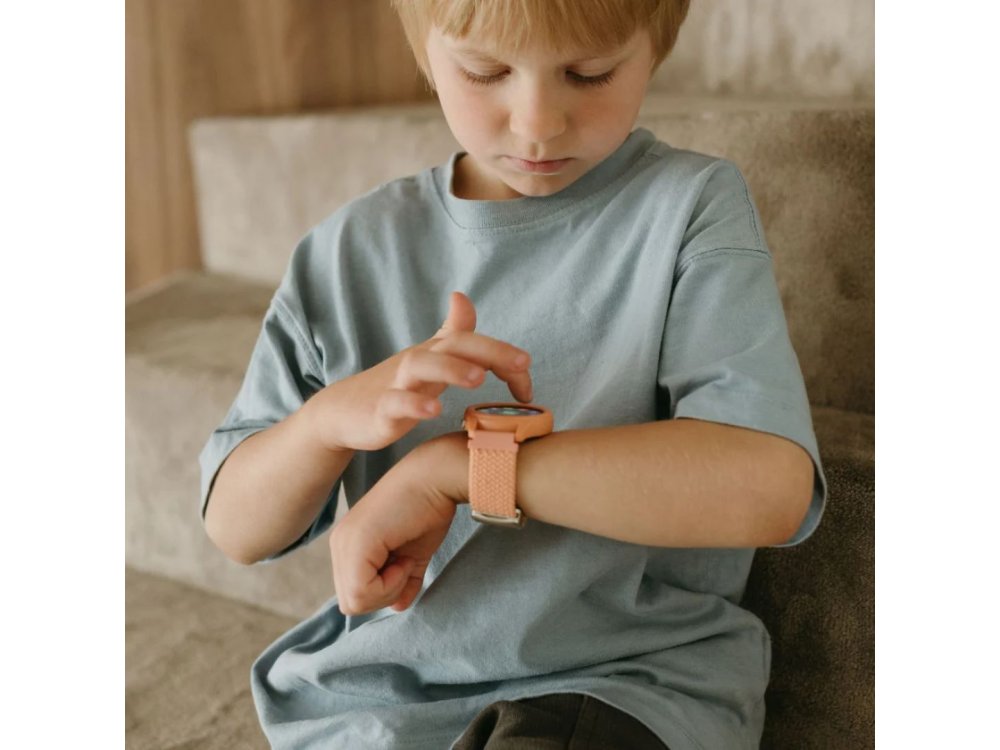 KIDYWOLF: Παιδικό ρολόι Smartwatch με Οθόνη αφής & Επαναφορτιζόμενη μπαταρία - Peach, 1τμχ