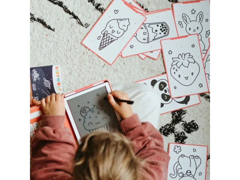 Kidywolf, Tablet ζωγραφικής με οθόνη LCD (30 κάρτες)- Kawai