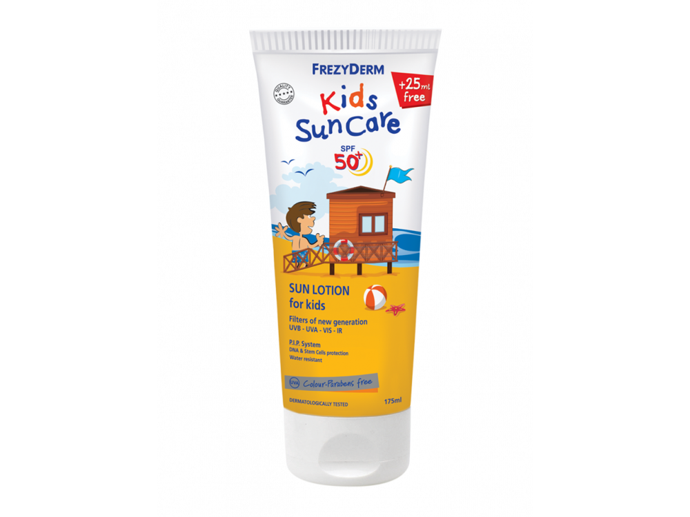 Frezyderm Kids Suncare SPF50+ Παιδικό Αντηλιακό Γαλάκτωμα για Πρόσωπο & Σώμα, 175ml
