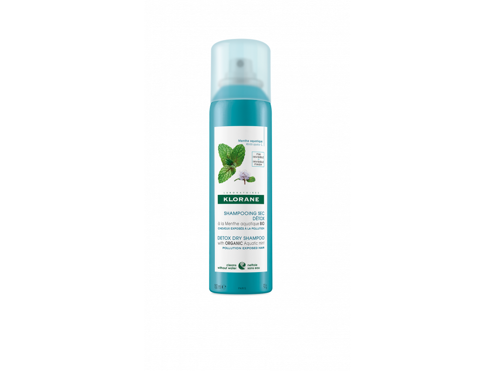 Klorane-Dry shampoo με Υδάτινη Μέντα για κάθε τύπο μαλλιών Spray 150ml
