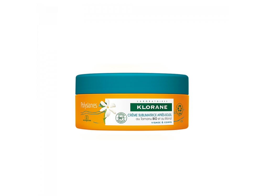 Klorane-Κρέμα λάμψης μετά τον ήλιο Polysianes, με Tamanu & Monoi Βάζο 200ml