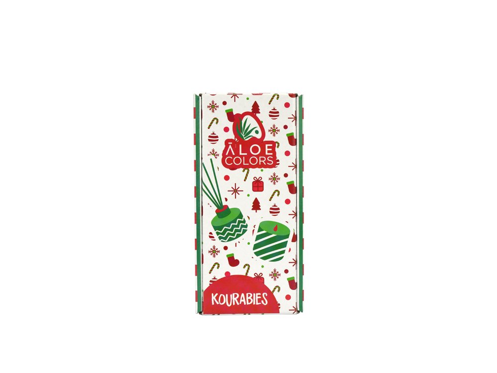 Aloe+ Colors Christmas Kourabies Home Set Αρωματικό Κερί 50γρ & Αρωματικό Χώρου 80ml