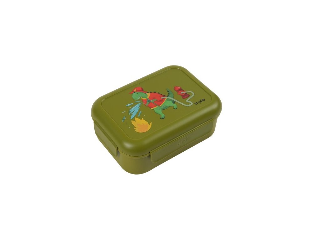 Trixie Lunch Box with Clips Fireman Mr. Dino, Φαγητοδοχείο με Χώρισμα, 1τμχ