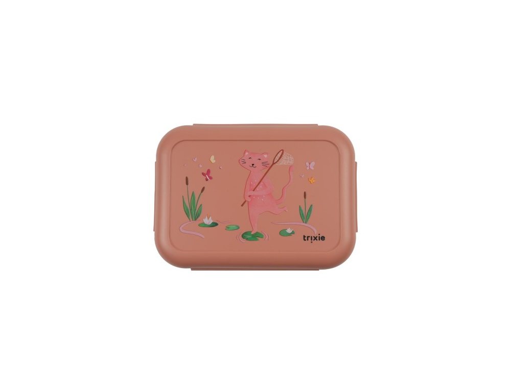 Trixie Lunch Box with Clips Pathfinder Mrs. Cat, Φαγητοδοχείο με Χώρισμα, 1τμχ