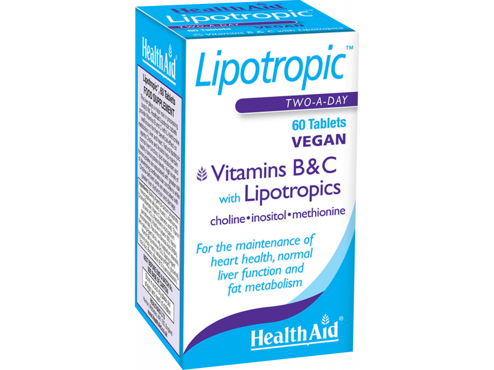 Health Aid Lipotropics With Vitamins B&C Prolonged Release 60tabs