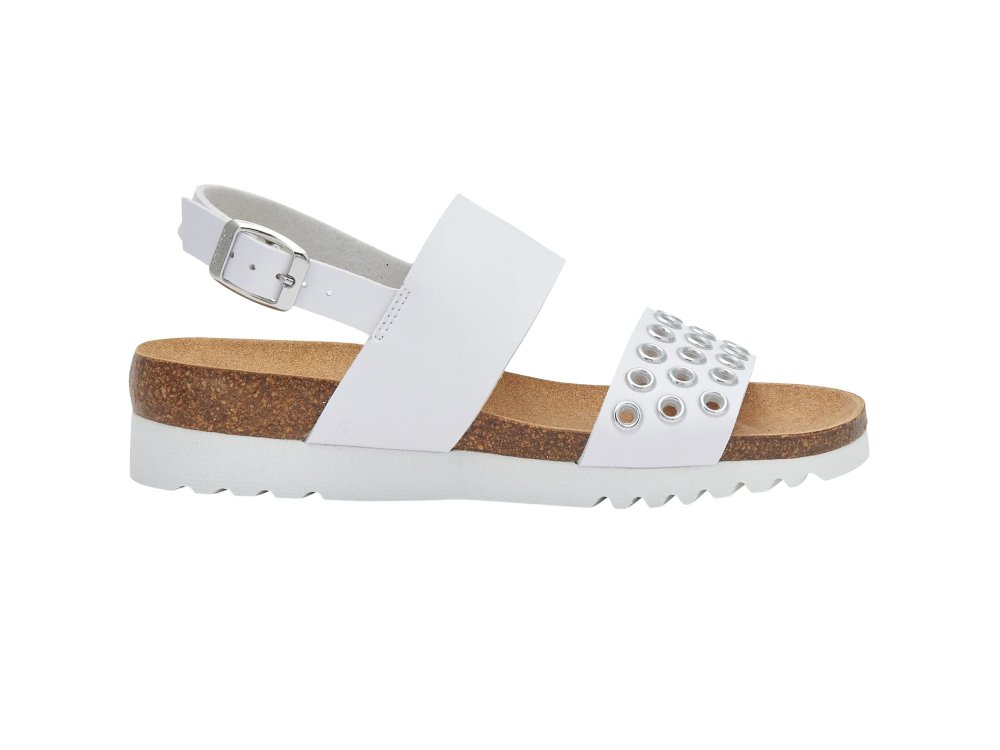 Scholl Magaluf Sandal White, Γυναικείο Ανατομικό Σανδάλι, No41