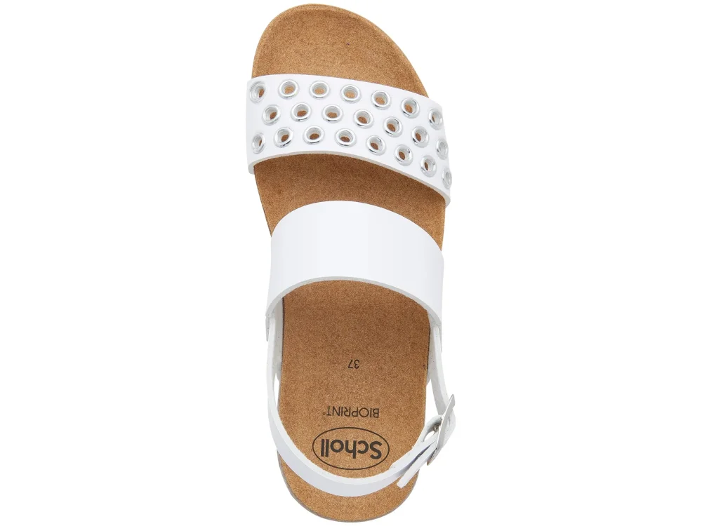 Scholl Magaluf Sandal White, Γυναικείο Ανατομικό Σανδάλι, No38