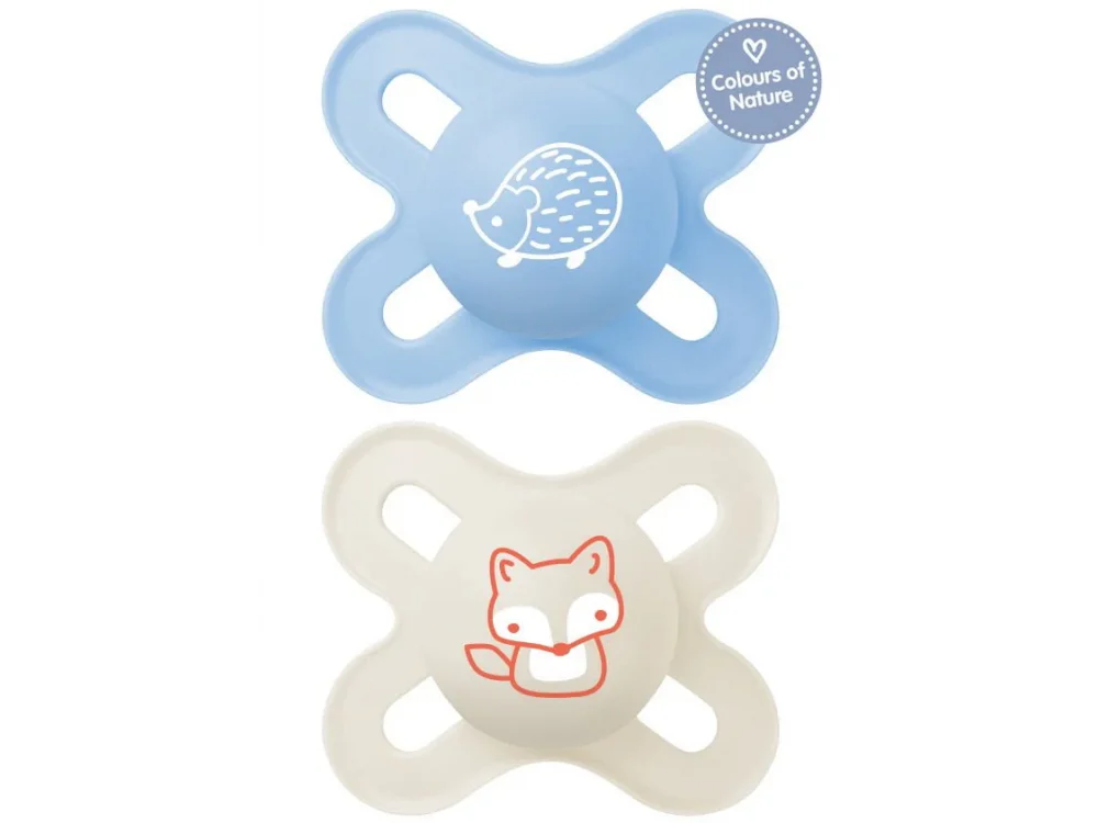 Mam Start, Πιπίλα Σιλικόνης Λευκό 0-2 μηνών, 2τμχ