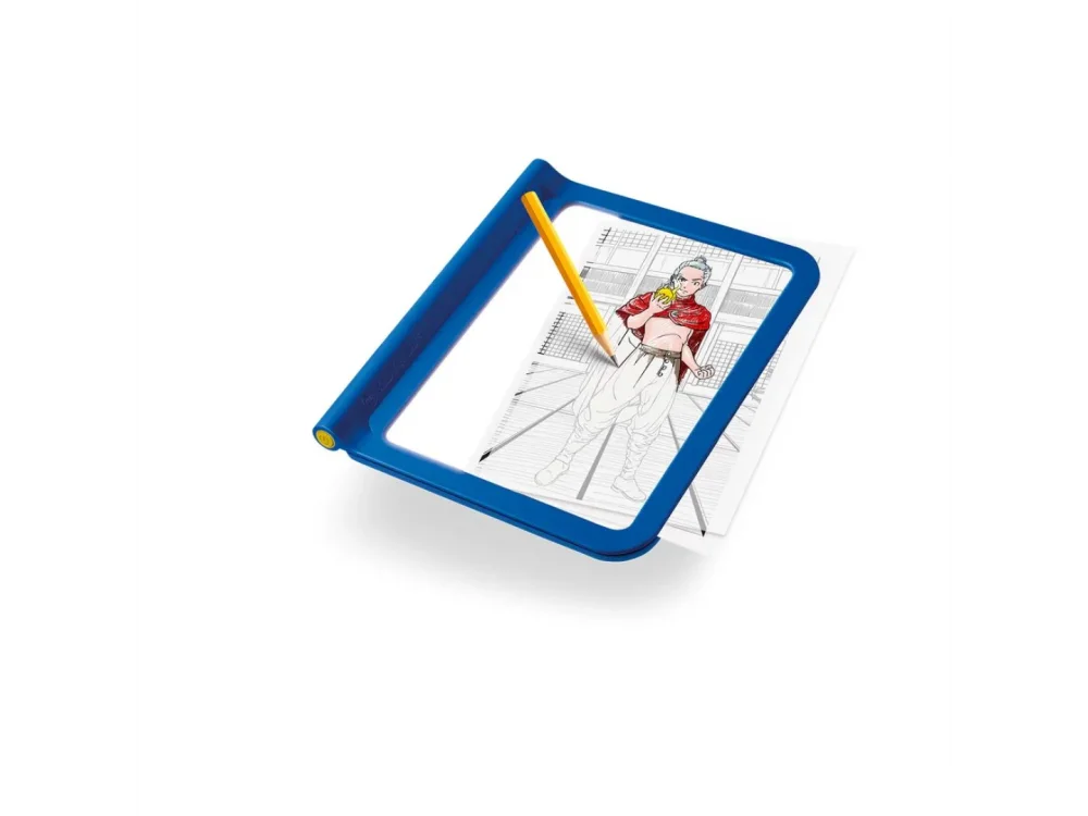 Kidywolf, Tablet ζωγραφικής με φως, 2 όψεων με οθόνη LΕD & μαυροπίνακα- Σχέδιο Χαρακτήρες Manga