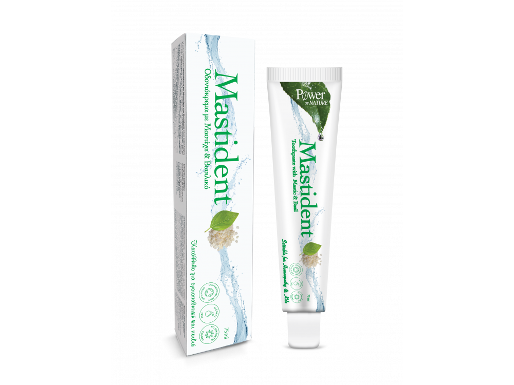 Power Health Mastident Toothpaste Οδοντόκρεμα με Μαστίχα, Βασιλικό & άλλα βότανα, 75ml