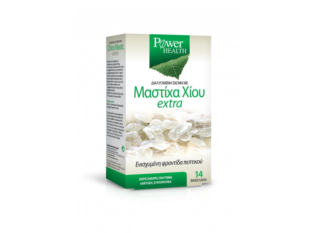 Power Health Μαστίχα Χίου Extra Αναβράζον Συμπλήρωμα για Έντονες Στομαχικές Διαταραχές, 14 φακελάκια