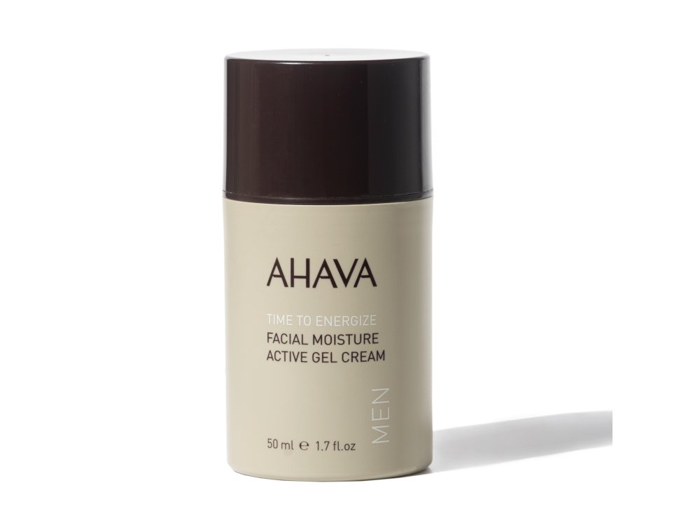 Ahava Men's Facial Moisture Active Gel Cream, 50ml, Καθημερινή Ενυδατική Κρέμα Τζέλ Για Άνδρες, 50ml