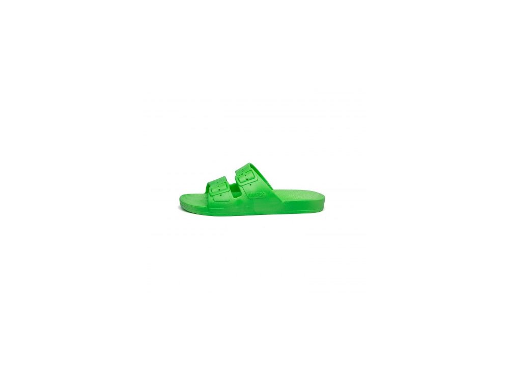 Freedomoses Kids Molly Slides, Παιδικά Σανδάλια, Green Neon, No34-35