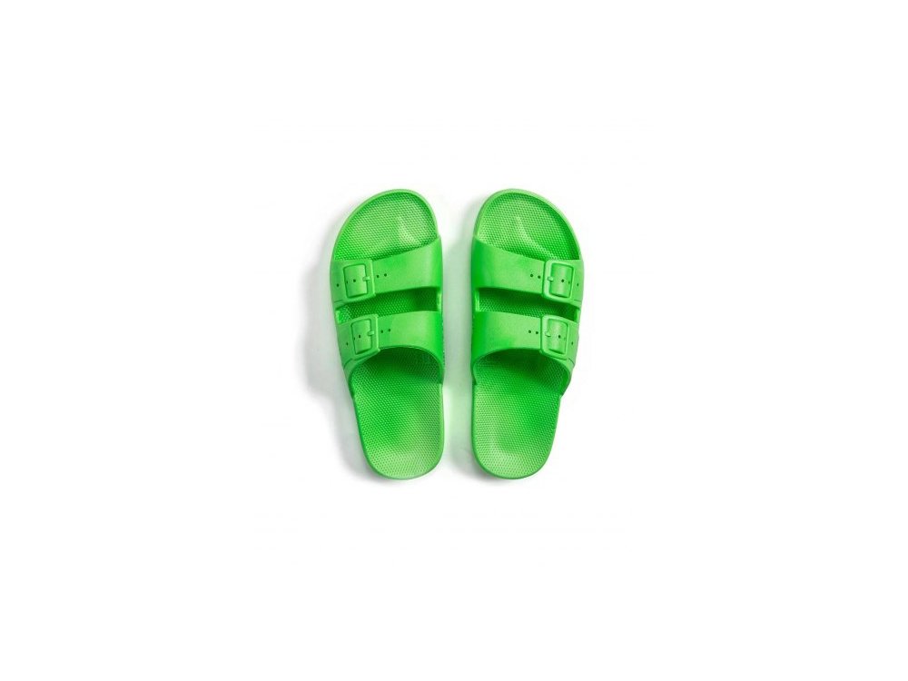 Freedomoses Kids Molly Slides, Παιδικά Σανδάλια, Green Neon, No34-35