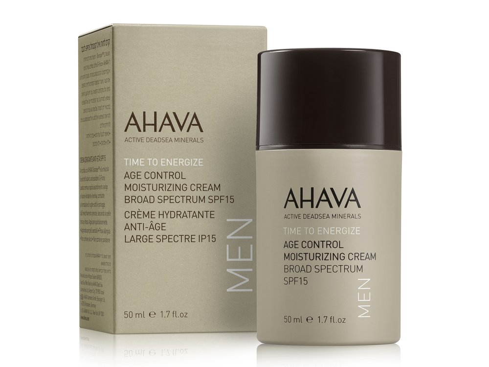 Ahava Men Age Control Moisturizing Cream Spf15, Ενυδατική Αντιρυτιδική Κρέμα, 50ml