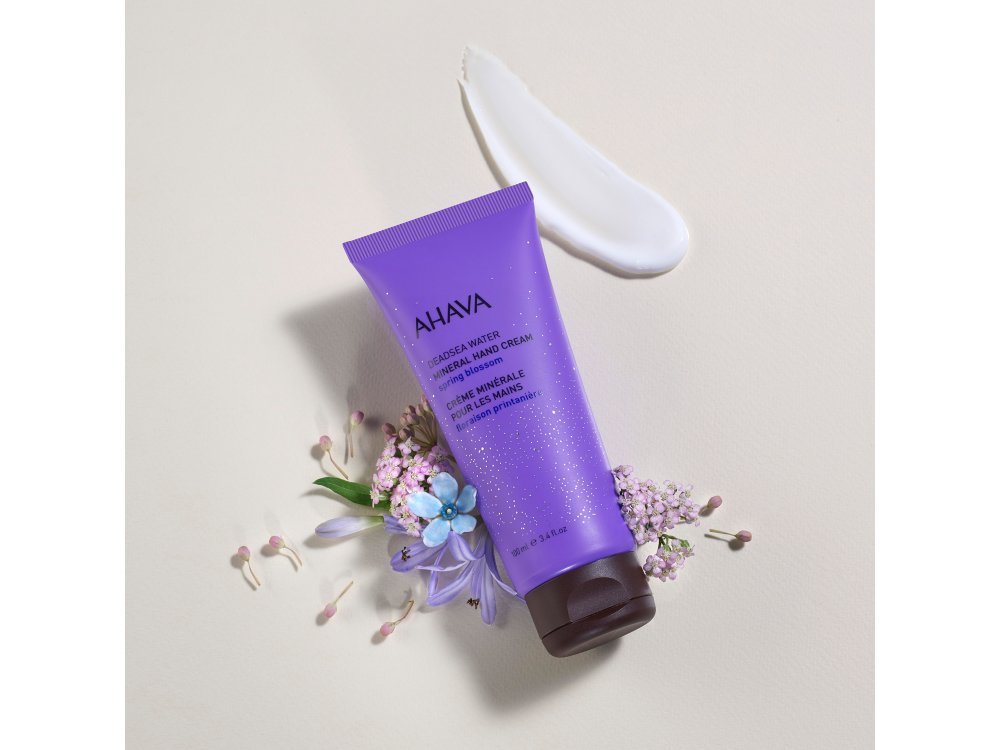 Ahava Dead Sea Water Mineral Hand Cream Spring Blossom, Κρέμα Χεριών με Άρωμα Ανοιξιάτικου Άνθους, 100ml