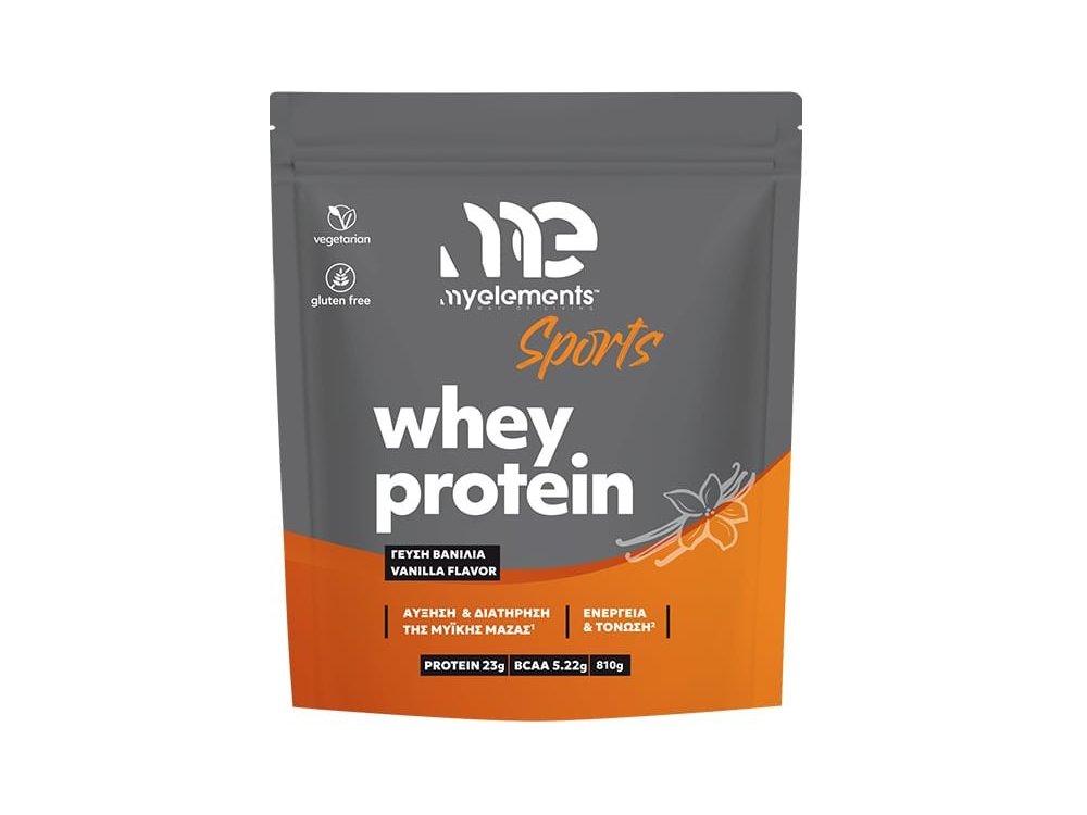 MyElements Whey Protein Vanilla, Πρωτεΐνη Ορού Γάλακτος με Γεύση Βανίλια 810g