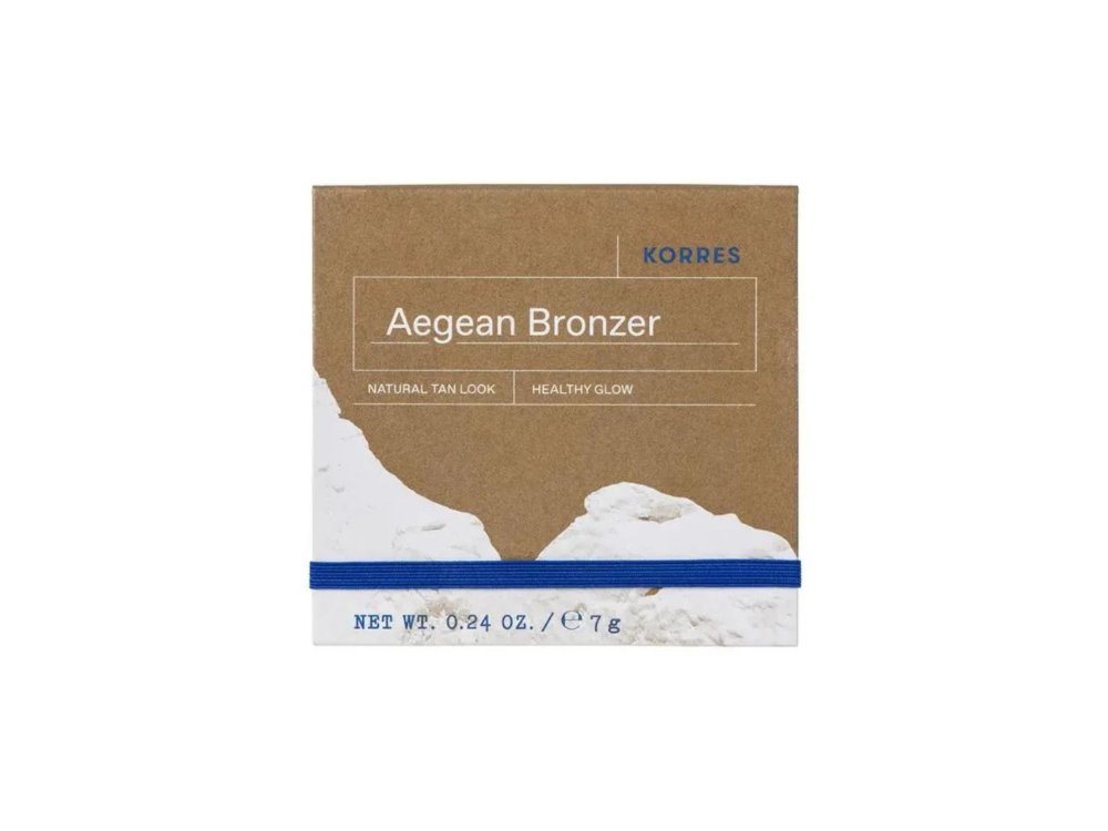 Korres Aegean Bronzer σε Μορφή Πούδρας με Μεταξένια Υφή για Φυσικά Μαυρισμένη Όψη Απόχρωση Warm Shade,  7gr
