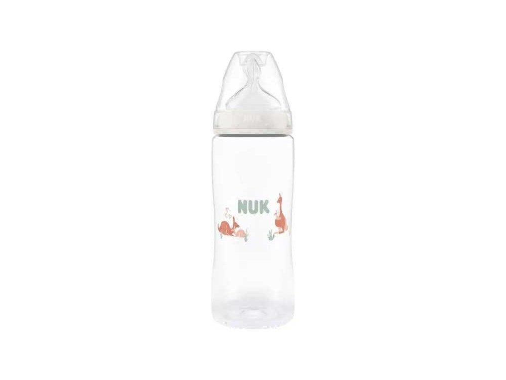 NUK First Choice Μπιμπερό PP Θηλή Σιλικόνης 6-18m Μέγεθος XL Kangaroo 360ml, 1 τμχ